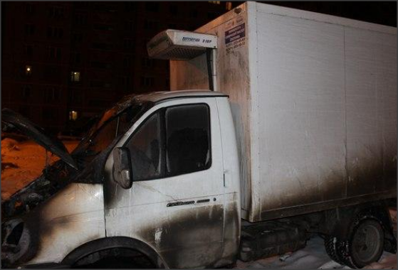 За ночь в Челябинске сгорело две «Газели»