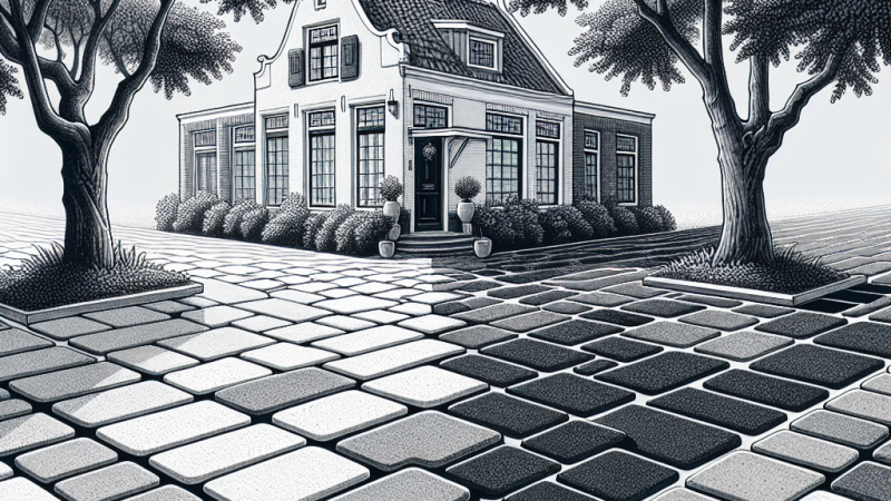 Роль цвета тротуарной плитки для дома