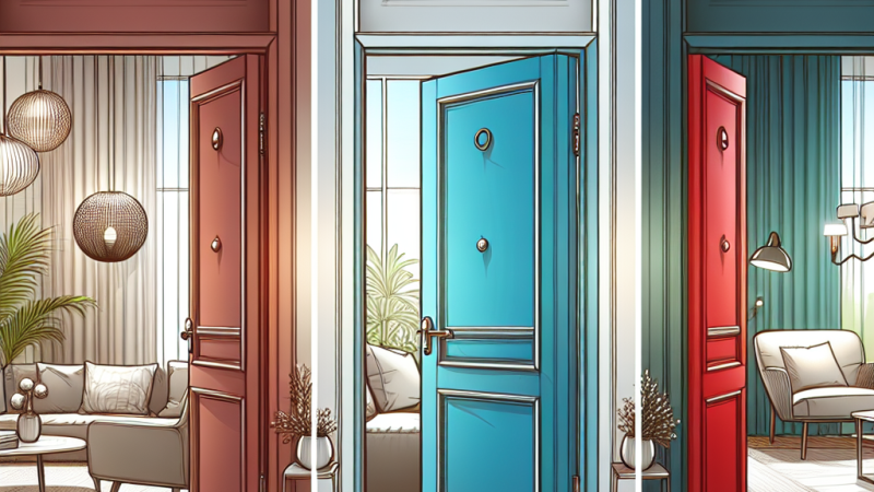 Выбор цвета входной двери изнутри⁚ важность и влияние на интерьер