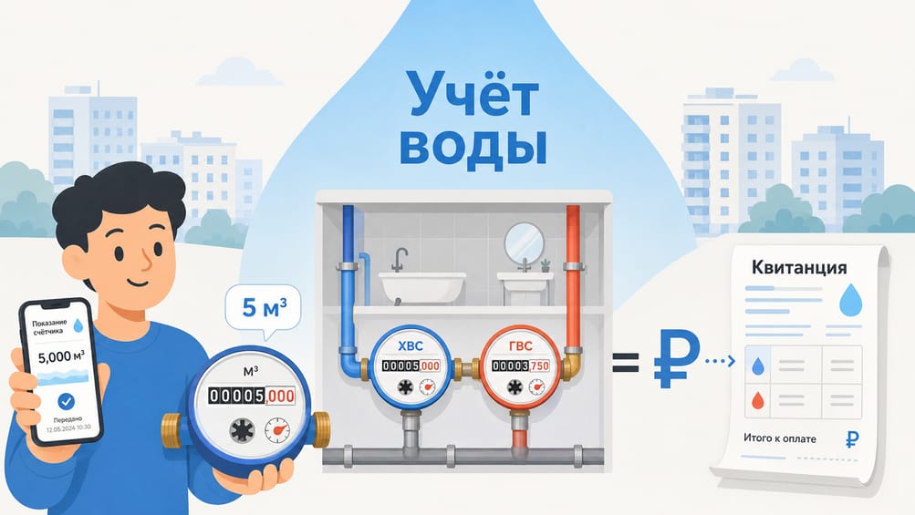 [ecepu безанкор] Как посчитать кубы воды по счётчику: формула, примеры и частые ошибки